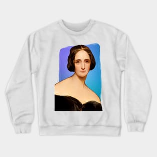 English Novelist Mary Shelley illustration Crewneck Sweatshirt